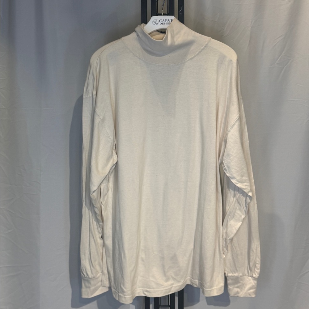 Cream Long Sleeve Men's‎ Tee